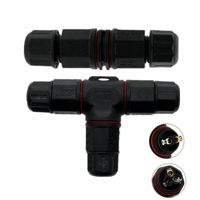 3 Pin Waterproof Connectors Ip65 Brand TECHNO / TIWAN Waterproof Rating Ip65 Connector Types Straight And T - Image 1
