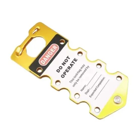 Heavy-Duty Lockout Tagout Hasp with Multiple Padlock Slots Trademark QVAND Model NO. M-D24 Lock Hole Size 8mm Color - Image 1