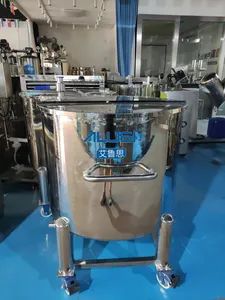 Factory Price SS316 Movable Storage Tanks Milk Storage Container Drums Pail Metal Honey Sterile Water Storage Tank Making Machine - Image 5