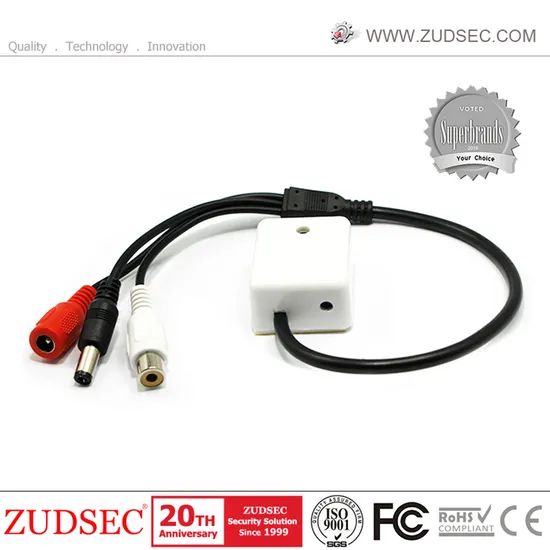 Metal High-Fidelity Pure Sound Monitor Microphone Audio for CCTV Surveillance System - Image 1