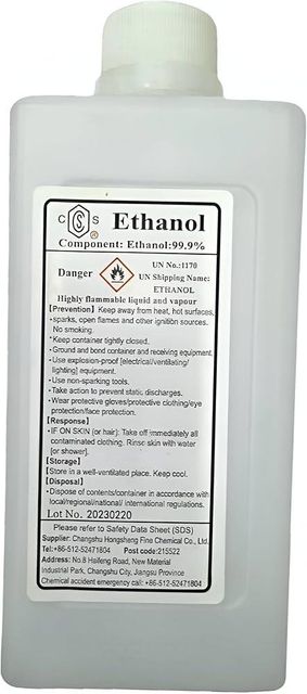 Ethanol 99% – product photo 1, product detail gallery