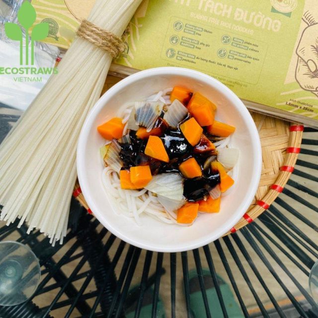 Organic Filiform Straight round Ecostraws Good Price Dried Instant Rice Noodles from Vietnam Manufacturer Packaged in Carton Box - Image 3