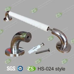 High Quality PVC Angle Handicap Toilet Grab Bars Color White Trademark ZS Origin China Diameter 35mm Material Plastic Trade Term - Image 3