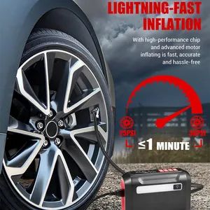 Outdoor Travel Digital Display Portable Air Compressor Tire Inflator - Image 3