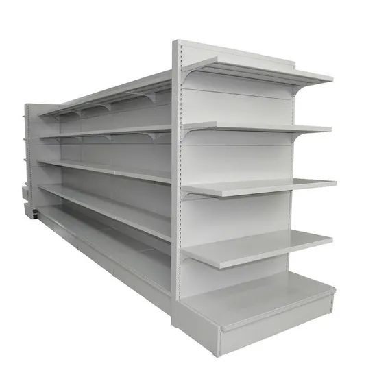 Metal Supermarket Display Shelf Store Equipment Gondola Grocery Retail Racks - Image 6