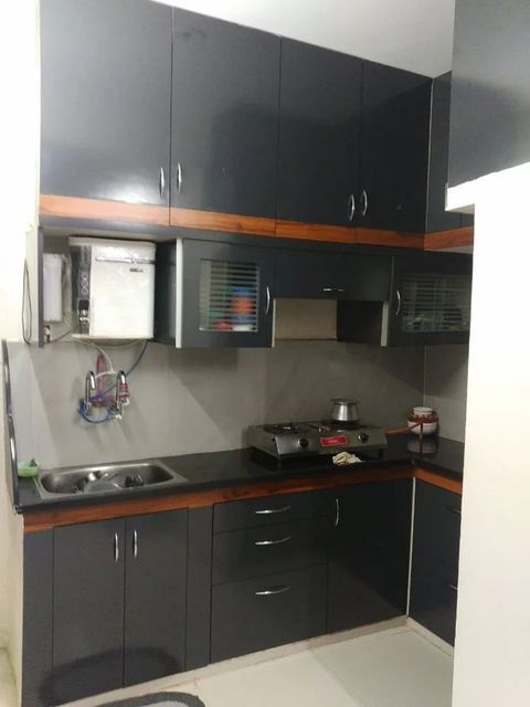 Traditional Stainless Steel L Shaped Modular Kitchen Appearance Traditional Material Stainless Steel Accessories Slide - Image 2