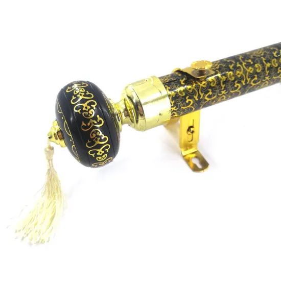 Wholesale Cheap Curtain Rods Metal Brass Curtain Rod Trademark HA Color Golden Origin Zhejiang, China Model NO. - Image 4