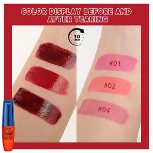 3 Color Tear Lip Makeup Peel off Magic Lipgloss Set - Image 5