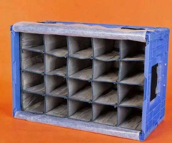 Space-Saving Stackable Printed Logistics Codes Logistics Box for Mechanical Industry - Image 1