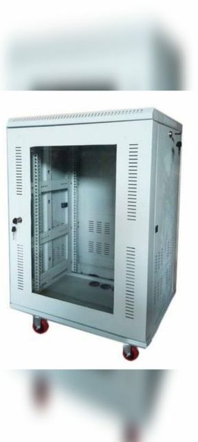 Cold rolled steel 18u network racks Size 4 FEET Network Speed 10 Finishing Type BOX Rack Standard STEEL Voltage 240 - Image 1