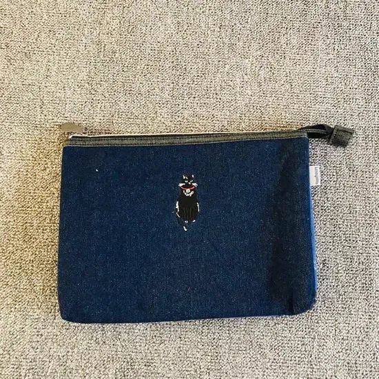 Blue Denim Cat Wallet Trademark / Origin China Model NO. Erin Material Canvas Specification / Size Customizable Logo - Image 1