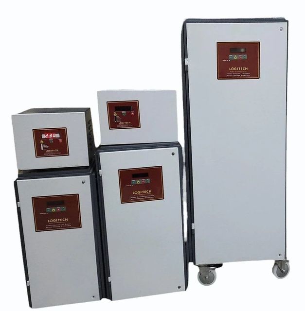 Three Phase Voltage Stabilizer Material Iron Brand Logitech Type Automatic Capacity 20 KVA Display Type LCD Phase Three - Image 6