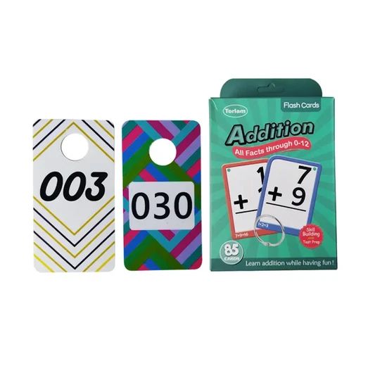 Custom Flash Teaching Math Cards with Box Children School Students Education - Image 2