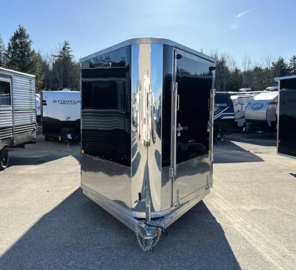 Enclosed Trailers / 2024 Sno Pro 7.5×22 Aluminum 4-Place Drive In/Out w/Extra Height, Mats & Guides, Canopy - Image 3