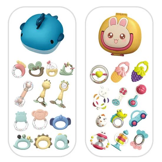 Wholesale Educational Plastic Small Teether Toys Baby Rattles - Image 3