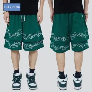 Custom Mesh Rack Basketball Contrast Embroidery Mesh Shorts Type Pants Size Custom Pattern Logo Origin China Gender - Image 3