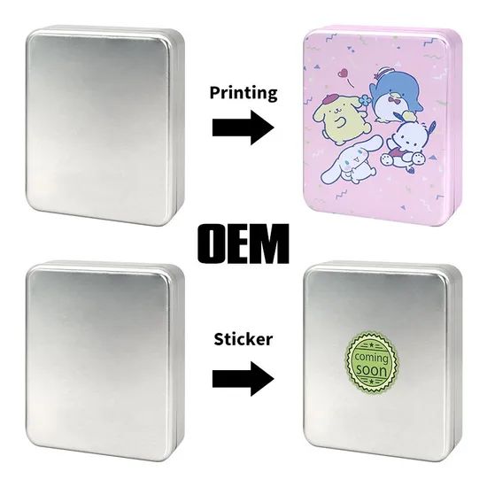 High Quality 130*105*37mm Custom Logo Square Metal Boxes Tin Container Packaging Box - Image 4