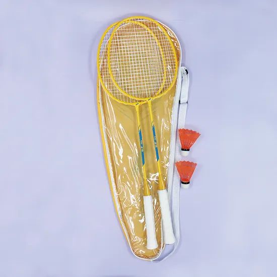 Iron Badminton Rackets 1 Pair Set with Shuttles - Image 3