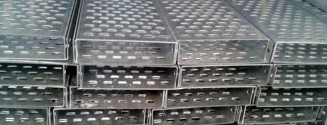 Galvanized Iron Gi Perforated Cable Trays Shape Ladder Brand Mak, Essar, Hakke Material Galvanized Iron Efficiency High - Image 1