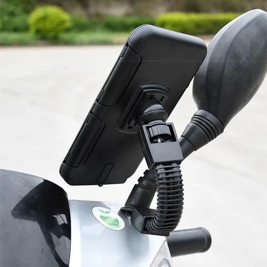 S2102 Motorcycle Phone Bag Bicycle Rear View Mirror Mount Holder Stand Waterproof Case Cover - Image 4