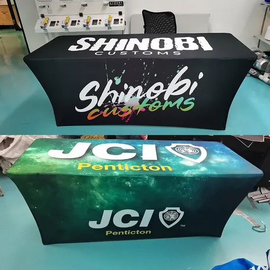Hot Sale Medium Custom Trade Shows Events Party Decoration Table Cloth Tablecover - Image 3