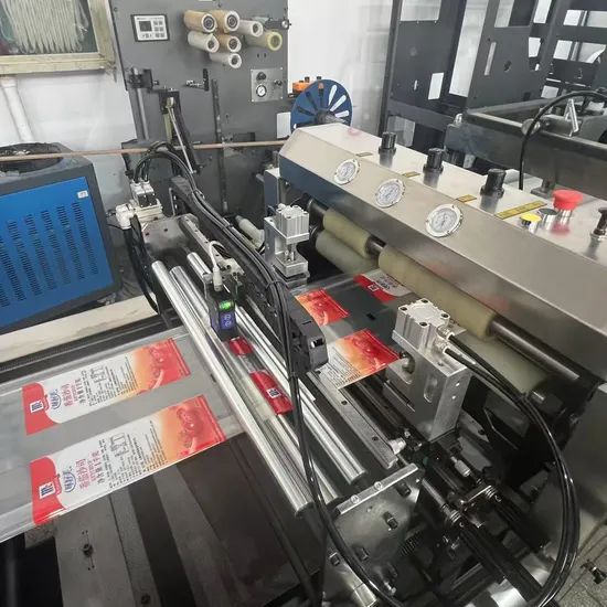 Multifunctional Computer Controlled 3 Side Sealing with Gusset Pouch Double Feeding Zipper Plastic Tea Bag Pouch Making Machine - Image 6