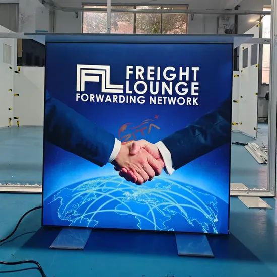 Custom Trade Show Counter Portable Backlit Exhibition Counter Promotion Reception Table - Image 4