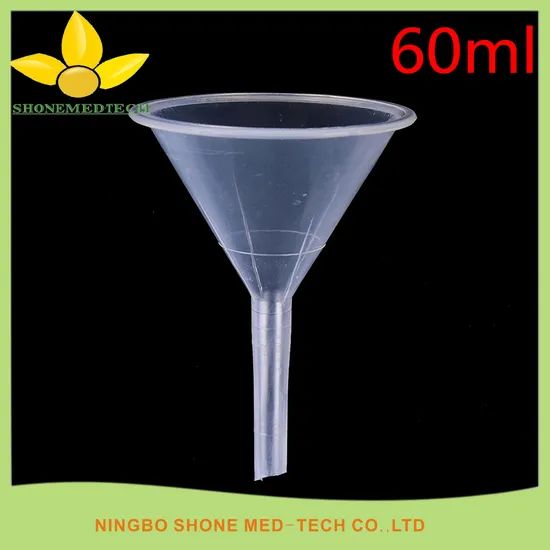 PP Funnel Disposable Funnel for Separating Origin China Trademark SHONE Specification PP Model NO. SH-DPF HS Code 3926909090 - Image 1