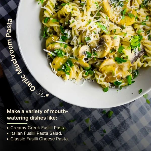 Bregano Fusilli Pasta | Premium Quality & Healthy Pasta | Made with 100% Durum Wheat Semolina - Image 4