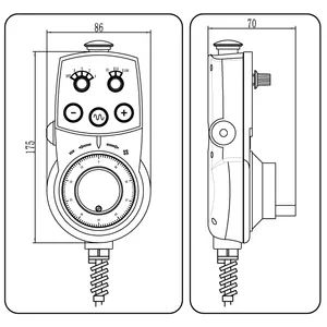 CE CNC Control Panel Accessory for Manual Axis Adjustment Se Material Plastic Trademark SHANSEN Model NO. SE Series Logo Printing Custom - Image 5