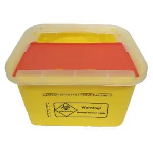 5L Medical Grade PP Square Sharps Container Washable OEM 1Y Size 5L Shape Square Model NO. OEM Trademark OEM Sample Avialable - Image 2