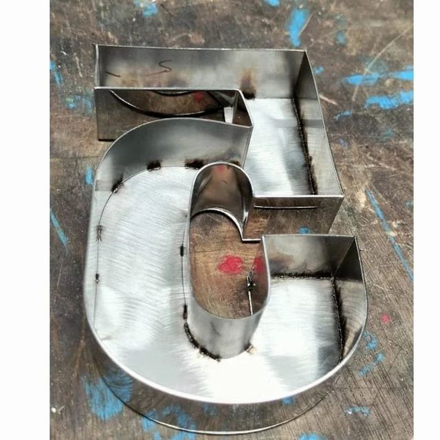 Stainless Steel Letter Finish Glossy Lighting Non Lit Letter Color Silver Letter Height Custom Material Grade SS 304 Letter Thickness 1 - Image 4