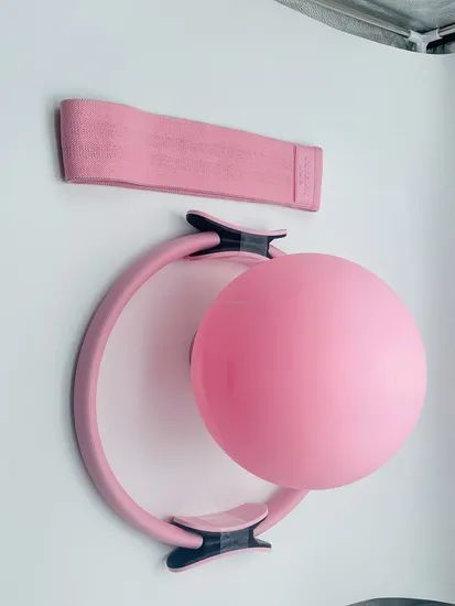 Factory Price Customized Logo Silicone Dumbbell Power Ring Yoga Mat Home Gym Fitness Set Yoga Pilates Accessories Pilates Kit - Image 2