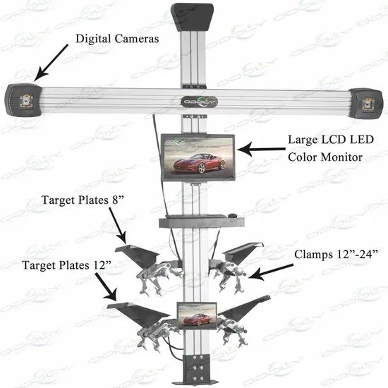 3D Wheel Alignment Camera with Oy32 Software Weight 12kg Condition New HS Code 903180 Trademark ODDLY Model NO. OY-X3A Standard - Image 2