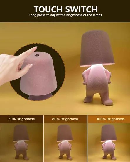 New Product Creative Modern Night Light Round Head Sit Table Lamp - Image 6