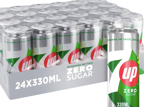 7UP Zero Sugar Lemon & Lime Soda 330ml Can – Wholesale Soft Drink Supply - Image 3