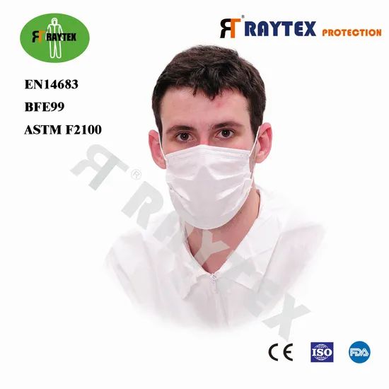En14683 Bfe99 Earloop Elastic Protective PP 3 Ply Face Mask Color White Trademark OEM Model NO. 11031 Shape Towel Mask HS Code 63079000 - Image 5