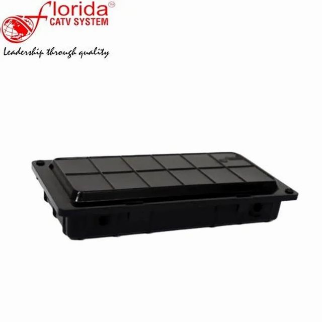 Florida Optical Fiber Termination Box, 2 Color Black Brand FLORIDA Number of Ports 2 Anti Water Feature Yes Leak Proof Feature - Image 1
