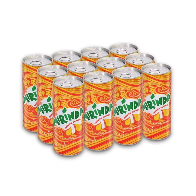 Mirinda Orange Soft Drink Can 330ml Original Citrus Flavour Carbonated Beverage Premium Quality Ideal For Party Celebration And Aluminum Cans Beverage Package Soft Drink Energy Drink Cans Standard 330ml for Sale - Image 4