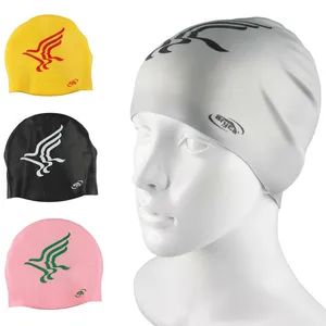Customized Wholesale Silicone Swimming Cap Use Swim Style Dobby Theme Silicone Pattern Printed Material Silicone Trademark Forbetter - Image 1