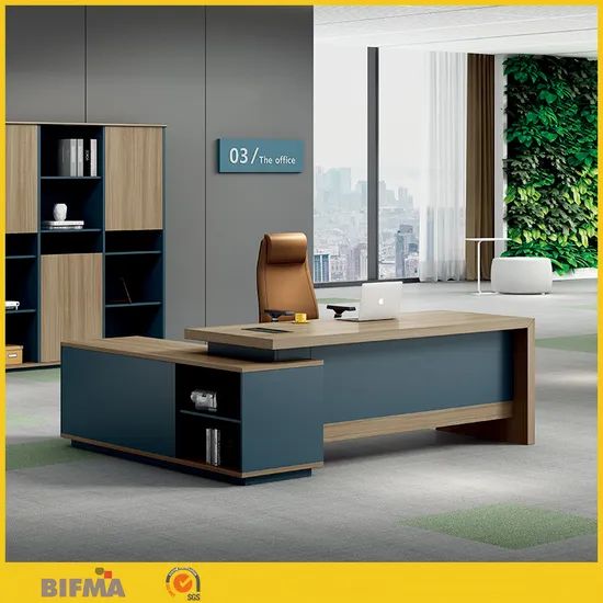 Modern Contemporary Executive Cheap L Shape Corner Working Executive Modern Computer Table Home Office Desks for Sale - Image 3