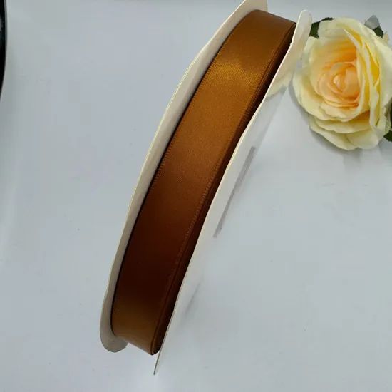 Wholesale 100 Polyester 15 mm Vanilla Satin Ribbon Roll - Image 3