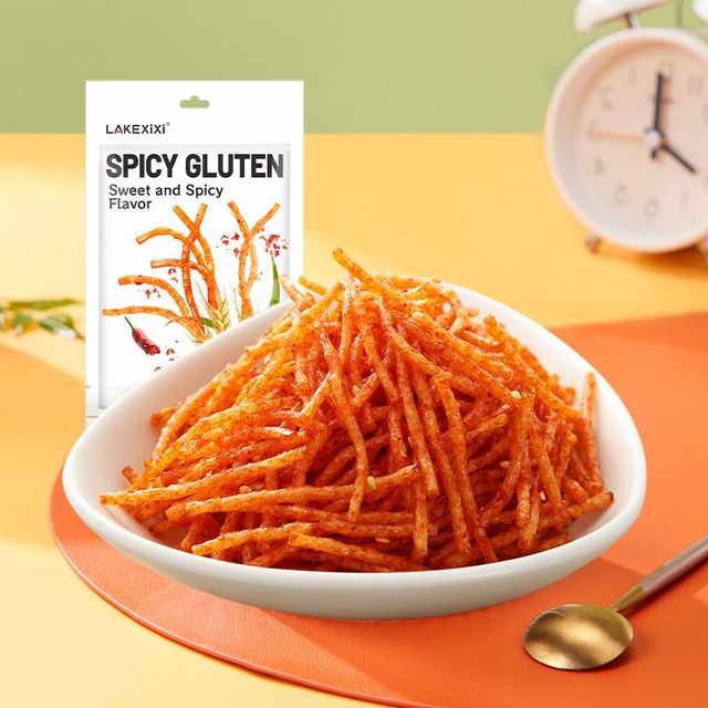 LAKEXIXI Grain Snacks Latiao 92g Halal Natural Chinese Snacks Spicy Strip - Image 2
