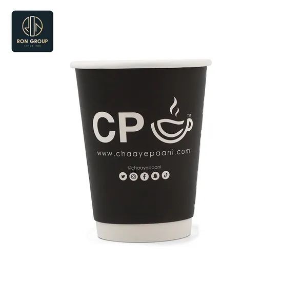 Customized Logo Printed Single Wall Coffee Cup Packaging Disposable Paper Cup - Image 5
