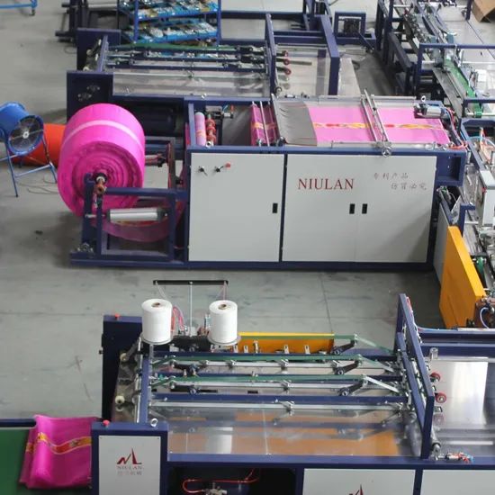 Automatic High Quality PP Leno Bag Weaving Cutting Sewing Making Machine - Image 5