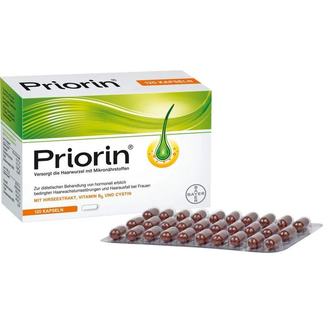 Priorin 120 Capsules Pack Hair Support Formula for Daily Intake - Image 2