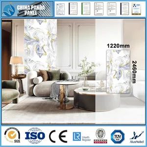 WPC Wall Decoration Panel 1220X2440mm Outdoor Use Level a Usage Indoor Design Style Modern Customized Customized Model No. PVC UV - Image 1