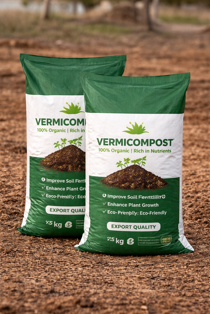 Organic Cow Dung Manure / Vermicompost (Export Quality, 25kg Bags) - Image 3