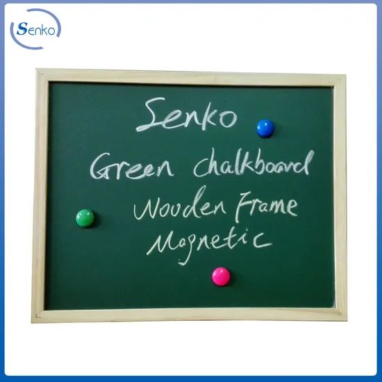 Kids Using Green Magnetic Chalkboard with Magnets and Chalks Origin China Trademark Senko HS Code 96100000 Model NO. - Image 2
