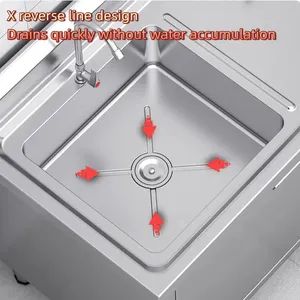 Compact Knee Push Pool Round Basin for Bathroom Sink - Image 4